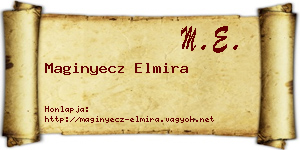 Maginyecz Elmira névjegykártya
